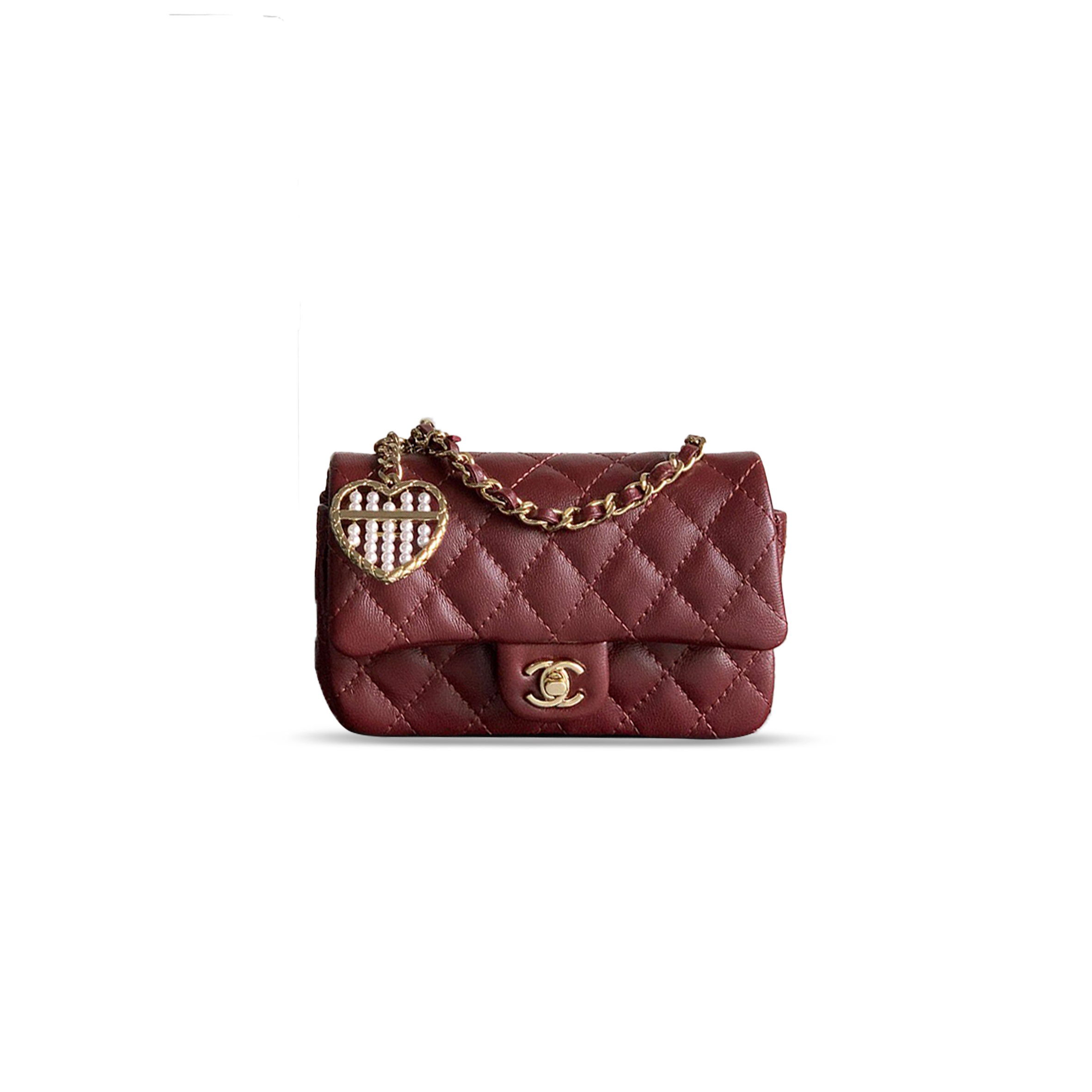 Ch*el classic mini bag with hook ap4760 (12*8*5cm)